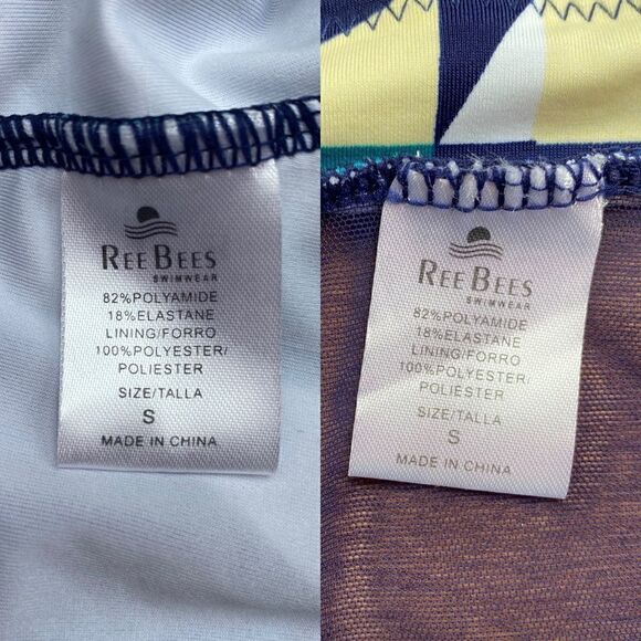 REE Bees Geometric Print High Waist Bikini - Picture 14 of 15